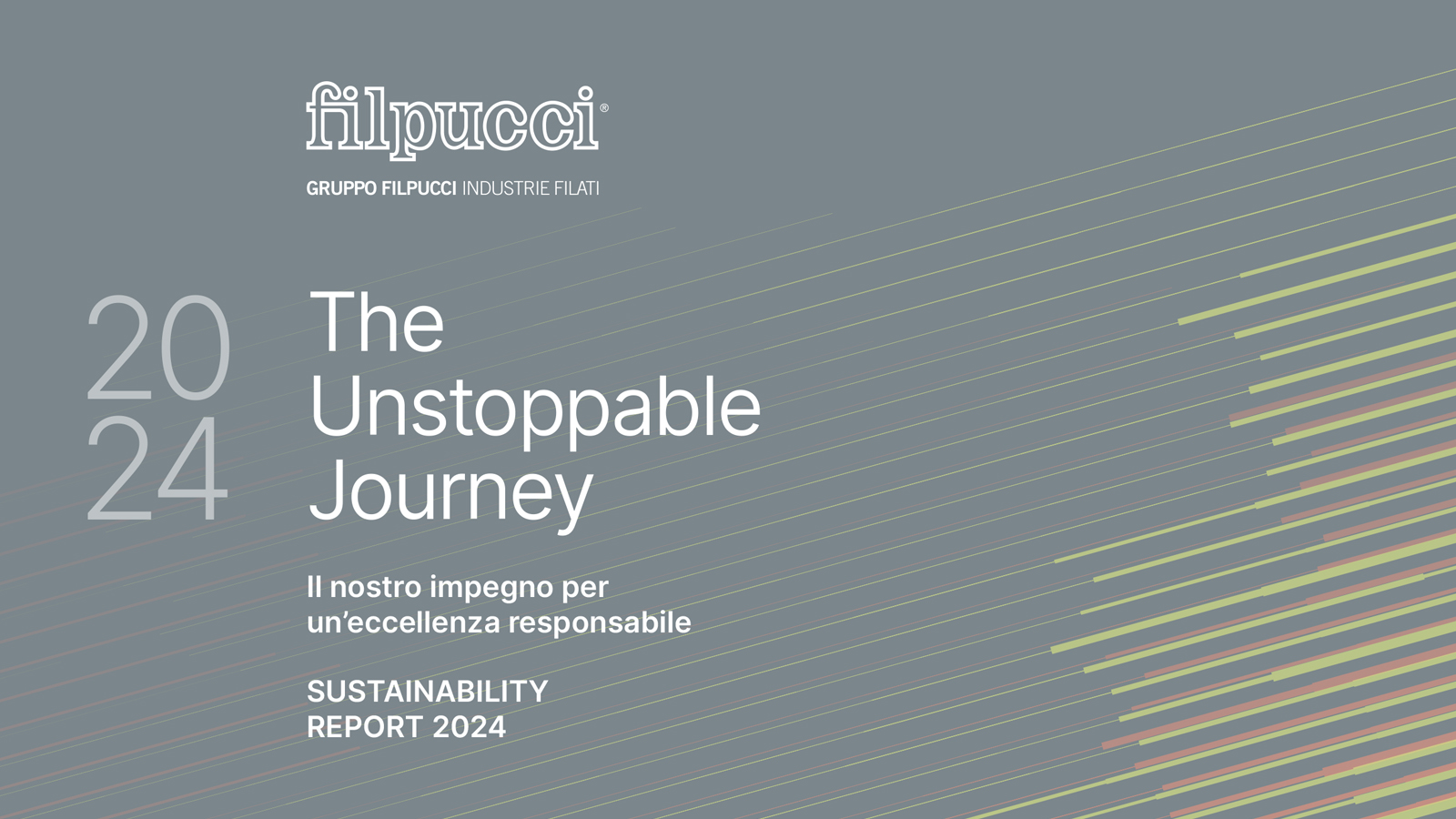 Cover Bilancio Di Sostenibilita The Unstoppable Jurney 2024 Ita