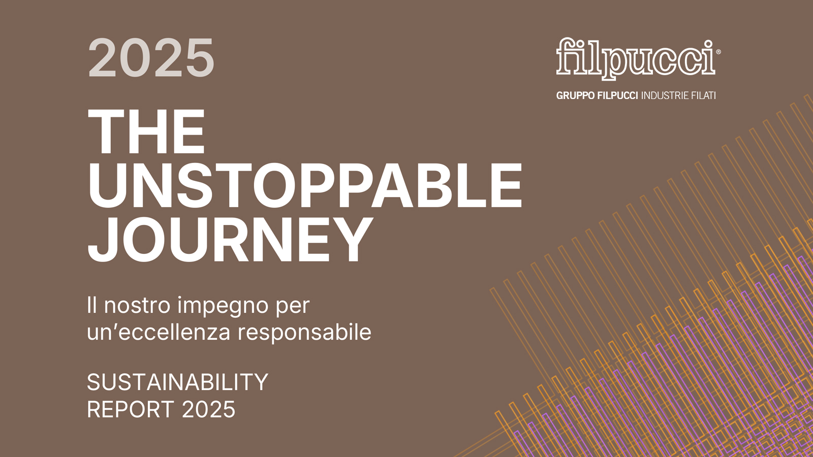 Cover Bilancio Di Sostenibilita The Unstoppable Jurney 2025 Ita